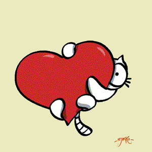 Gif animé coeur maquillage
